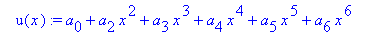 u_s(x) := a[0]+a[2]*x^2+a[3]*x^3+a[4]*x^4+a[5]*x^5+...