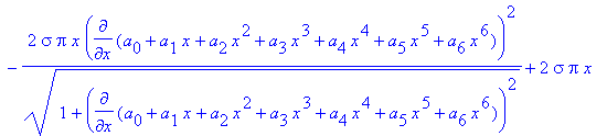 eq6 := -pi*omega^2*rho*x^3+2*pi*rho*g*x*(a[0]+a[1]*...