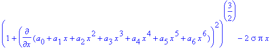 eq6 := -pi*omega^2*rho*x^3+2*pi*rho*g*x*(a[0]+a[1]*...