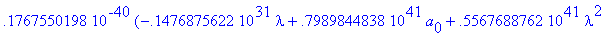 eqns := {a[2] = .5156534608e-10*(4848217243.+.43819...