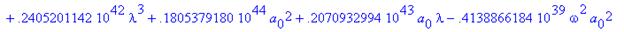 eqns := {a[2] = .5156534608e-10*(4848217243.+.43819...