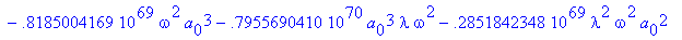 eqns := {a[2] = .5156534608e-10*(4848217243.+.43819...