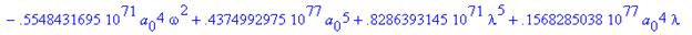 eqns := {a[2] = .5156534608e-10*(4848217243.+.43819...