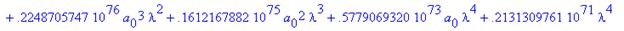 eqns := {a[2] = .5156534608e-10*(4848217243.+.43819...