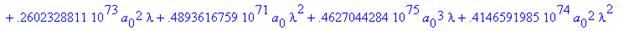 eqns := {a[2] = .5156534608e-10*(4848217243.+.43819...