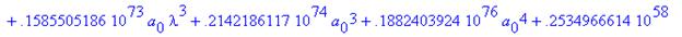 eqns := {a[2] = .5156534608e-10*(4848217243.+.43819...