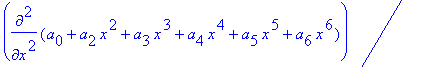 eq6 := -.1134972115*omega^2*x^3+87.63995444*(a[0]+a...