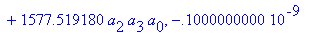 s := .1800000000e-8*(.3878573794e11*a[0]*a[2]-.6283...