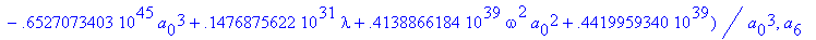 eqns := {a[5] = 0., a[3] = 0., a[2] = .5156534608e-...