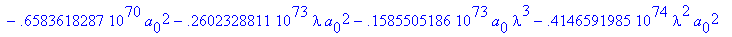 eqns := {a[5] = 0., a[3] = 0., a[2] = .5156534608e-...