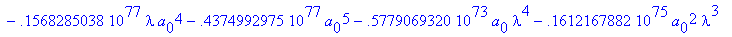 eqns := {a[5] = 0., a[3] = 0., a[2] = .5156534608e-...