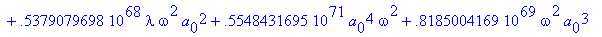 eqns := {a[5] = 0., a[3] = 0., a[2] = .5156534608e-...